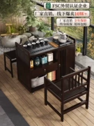 Bàn trà di động, xe đẩy trà, tủ trà gia đình, bàn trà nhỏ bằng gỗ nguyên khối, bàn cà phê có bánh xe, bộ trà kung fu, bình đun nước