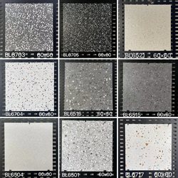 All-Ceramic Terrazzo Tiles 600X600 Floor Tiles Matte Floor Tiles Antique Tiles Non-Slip Black Guangdong Foshan