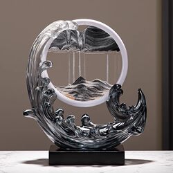 Light Luxury High-End Home Living Room Wine Cabinet Entrance Table Decoration Flowing Sand Painting Tv Cabinet Decoration Housewarming Gift