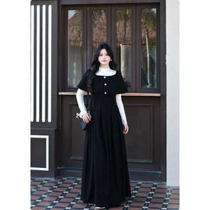 
Nuomizi [Ancient Heroine] Qianjin Dress Cape Style Women's Waist-Slimming Dress Long Skirt