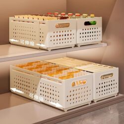 Cabinet storage box drawer type retractable desktop snacks