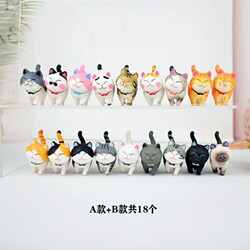 Mini Cat Figurines New Product Nine Cat Toy Set Bell Doll Figurine Children's Toy Cat Gift