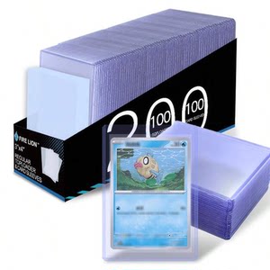 
100 Card Holder 100 Blu-ray Card Film Sleeve Top-mounted Protective Case Pokémon Yu-Gi-Oh!