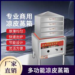 Commercial Rice Noodle Machine, Fully Automatic Household Gas-Powered Small Rice Noodle Steamer, Round Imitation Handmade Dough Machine