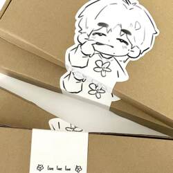 New LAOSHU Era Youth Group Song Yaxuan Special Edition Stickers Packaged in Card Airplane Box with Adhesive Stickers