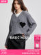 Basic House/Baijia is lazy and loose V-neck sweater for women 2025 winter new mohua love sweater