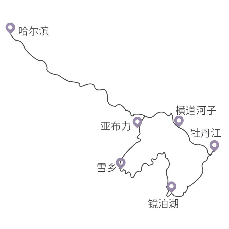 哈尔滨亚布力雪乡5天4晚东北虎林园镜泊湖冬捕滑雪东北旅游私家团