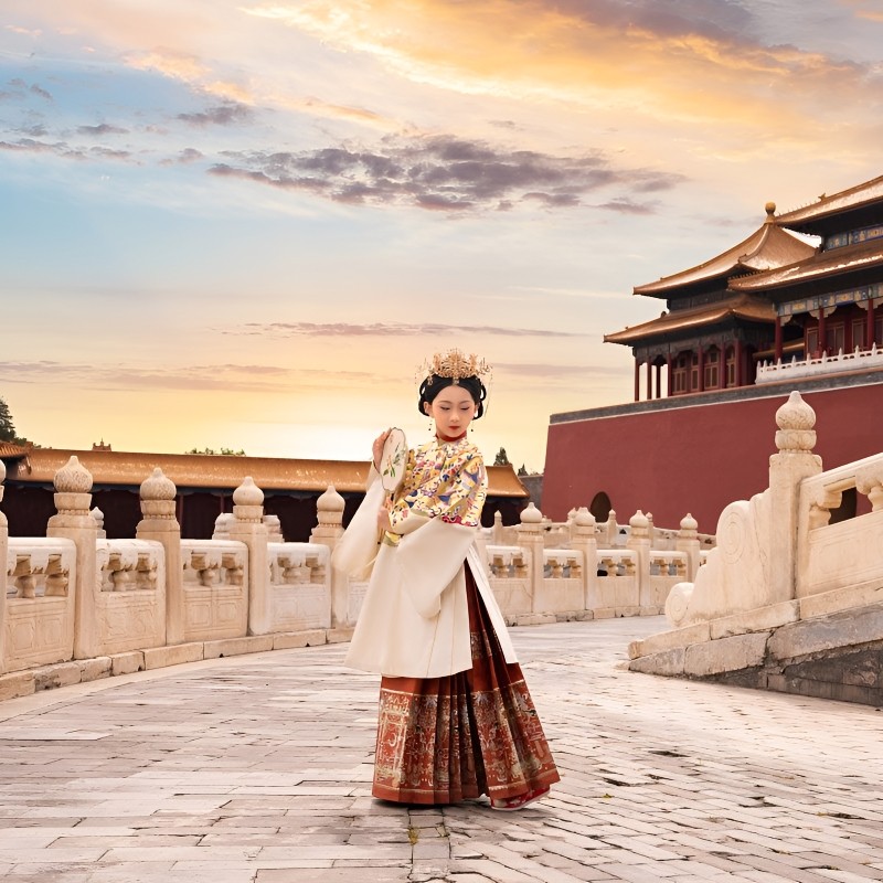 9-12人团品牌希尔顿亚朵故宫恭王府升旗长城北京旅游5天4晚跟团游