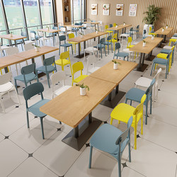 Staff Restaurant, School Canteen, Tables and Chairs, Snack Fast Food Restaurant, Spicy Hot Pot, Barbecue, Dining Hall, Commercial Slate Tables