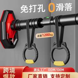 Home Exercise Pull-Up Bar for Stretching and Training, Door-Mounted, Single Support, Retractable, No-Drill Door Frame Pull-Up Bar