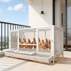 Chicken Coop for Home Use, Large Outdoor Model, New Rural Automatic Manure Cleaning System, Specialized Outdoor Rainproof Chicken House and Duck Coop