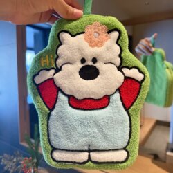 Cute Hanging Hand Towel for Puppies, Super Absorbent and Thick, High-Quality Hand Towel for Kitchen and Bathroom