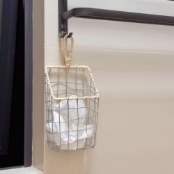 Storage Hanging Basket for Kitchen, Bathroom, and Toilet; Household Multifunctional Hanging Hollow Storage Rack Basket