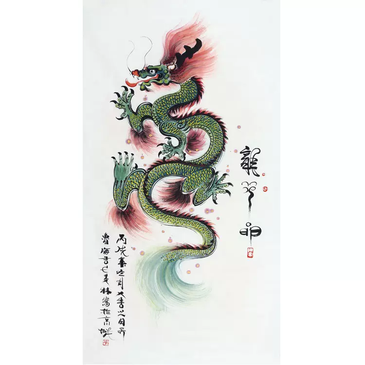 中国古美術・桃図三尺画芯・斉白石印款・水墨彩色画・純手描き・文房・宣紙・带水印 中国古美術・桃図三尺画芯・斉白石印款・水墨彩色画・純手描き