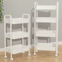 Trolley Storage Rack Kitchen Floor-Standing Bathroom Mobile Multi-Layer Toilet Baby Bedroom Snack Storage Storage Rack