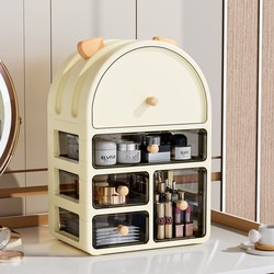 Cosmetics Storage Box, Drawer-Type Household Dressing Table, Skin Care Product and Perfume Storage Rack, Multi-Functional Dust-Proof Organizing Box