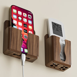 Mobile Phone Holder Wall-Mounted Box Living Room Remote Control Bedside Phone Storage Box Punch-Free Bedroom Wall-Mounted Shelf