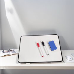 Children's Double-Sided Magnetic Whiteboard Office Desk Small Whiteboard Portable Universal Stand-Type Erasable Drawing Board