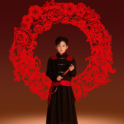 New Year's Day Children's Photo Props for Boys and Girls, New Chinese-Style Paper-Cut Hollow-Out Character for the Year of the Horse, Decoration for Photo Studio Portraits