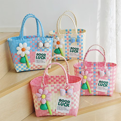 Woven Tote Bag Basket Large Size Wedding Bridesmaid Gift Birthday Gift Best Friend High-End Holiday Event Gift