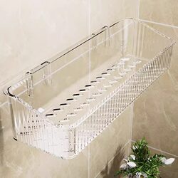 Bathroom Storage Rack, No-Drill Wall-Mounted Washbasin Shelf for Cosmetics Storage in the Restroom