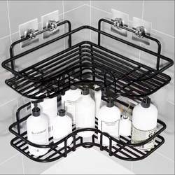 Bathroom Storage Rack, Toilet Washroom No-Drill Wall-Mounted Triangle Rack, Bathroom Sink Cosmetics Storage Rack