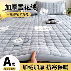 Winter Thickened Milk Velvet Mattress for Home Bedroom, Soft Cushion, Warm Bed Pad, Coral Fleece Blanket, Mattress Pad