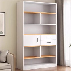 Bookshelf Storage Rack Floor-Standing Bookcase Storage Cabinet Home Space-Saving Children's Student Living Room Multi-Layer Simple Storage Cabinet