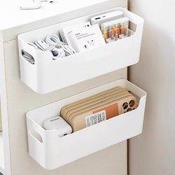 Wall-Mounted Remote Control Storage Box, Mobile Phone Charging Stand, Tv Air Conditioner Data Cable Storage Rack, Bedside Storage Rack