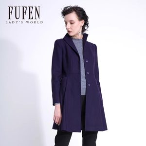 
Fufen 2023 autumn new women's woolen coat solid color versatile jacket makes it look slimming DY-10441-1
