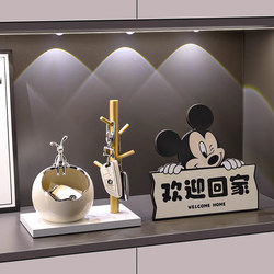 Welcome Home Entrance Decoration Key Storage Light Luxury High-End Living Room Entryway Shoe Cabinet Decoration Home Tv Cabinet