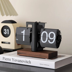 German Automatic Page-Turning Mechanical Clock Calendar Ornament, Light Luxury Desktop Tv Cabinet Home High-End Soft Decoration