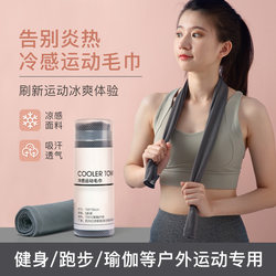 Cold-Feeling Sports Towel, Quick-Drying and Sweat-Absorbing, Gym Sweat Towel, Men's and Women's Running Yoga Tennis Badminton Sweat Towel