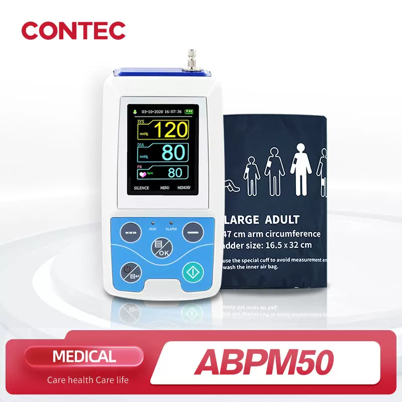 ABPM50 24H Ambulatory Blood Pressure Monitor with 3 cuffs child+adult+ –  CONTEC