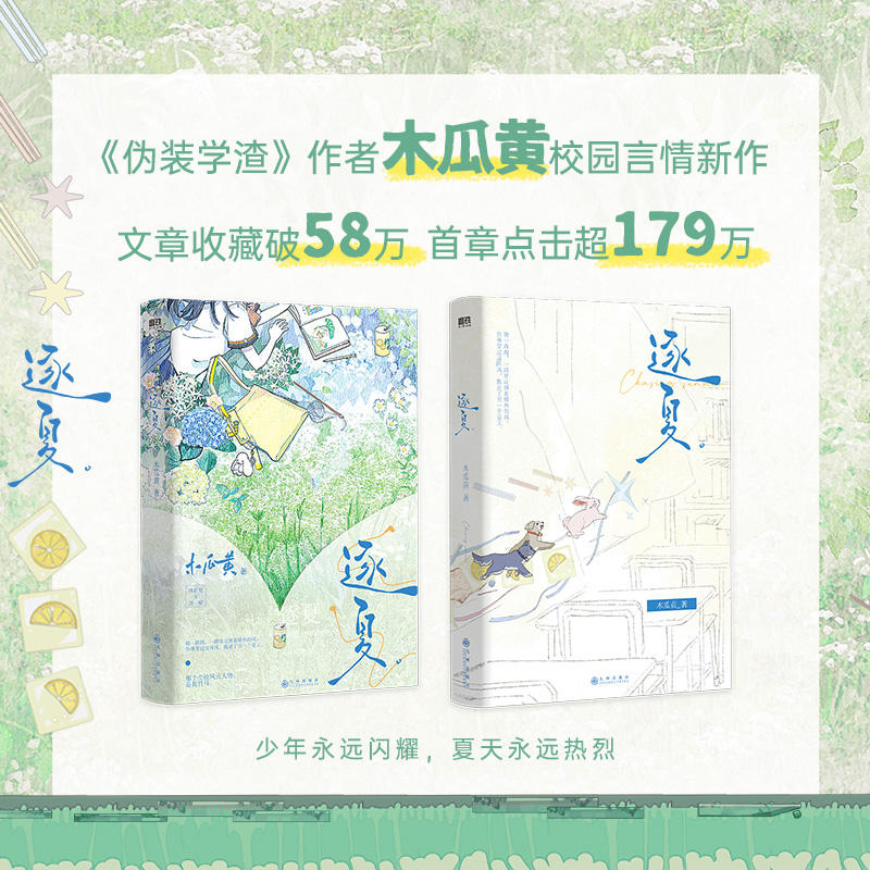逐夏 小说 作者木瓜黄 这题超纲了 伪装学渣 后新书青春校园代表作 林折夏×迟曜 言情青春文学实体书 磨铁图书正版书籍包邮-淘宝网