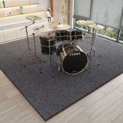 Drum Set Floor Mat, Soundproofing, Shock-Absorbing and Noise-Reducing Special Mat, Thickened Sound-Absorbing Large-Area Shock-Proof Carpet for Pianists