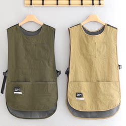 25-Year Fashion Waterproof Vest-Style Apron, Stain-Resistant and Wear-Resistant Workwear for Adults, Home Kitchen Cooking Coverall