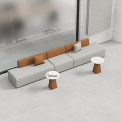Shopping Mall Lobby Training Institution Simple Modern Office Rest Area Front Desk Leisure Reception Reception Combination Sofa