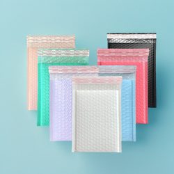 Colorful Bubble Bags, Self-Adhesive Bags, Matte Co-Extruded Film Bubble Bags, Shockproof Bubble Film, Express Waterproof Bags, Thickened Pearlescent