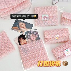 Pink Heart-Shaped Bubble Bags, Heart-Shaped Foam Bags, Bubble Envelope Bags, Shockproof Film Protective Bags, Packing and Shipping Packaging