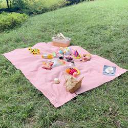 Spring Outing Outdoor Camping Picnic Mat, Fresh Plaid Style, ins Style Picnic Tablecloth, Portable Lawn Mat for Spring Outings, Autumn Outings