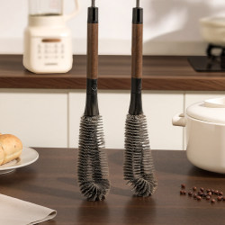 Stainless Steel Cup Brush 2-in-1 Cleaning Long-Handled Brush, Blender Cleaning Tool, Multifunctional Cup Washing Brush