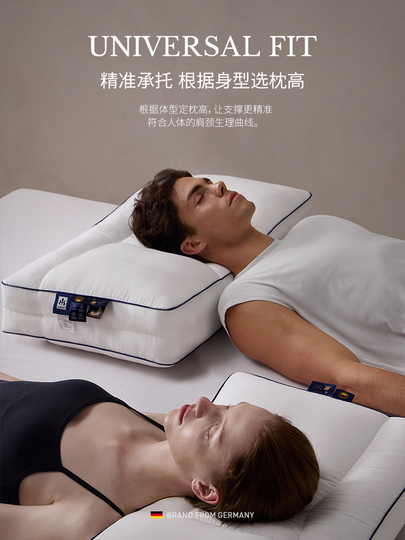 Irisette Germany 95% White Goose Down Pillow - Washable Cervical