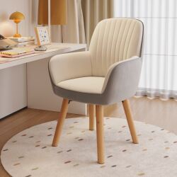 Chair with Backrest for Home Use, Comfortable for Long Sitting, Bedroom Desk Chair, Study Room, Girls' Dormitory, Makeup Stool, Office Chair