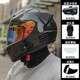 Qike carbon fiber helmet men's motorcycle full helmet 12K ultra-light large size retro cruise motorcycle safety helmet four seasons