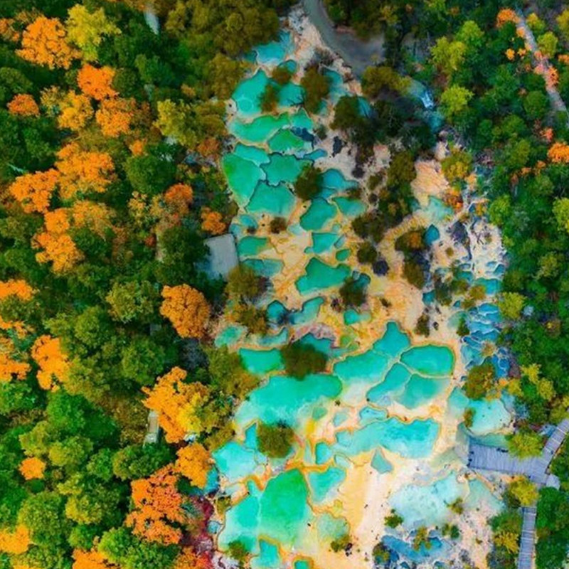 成都到九寨沟黄龙四姑娘山达古冰川毕棚沟6天5晚跟团旅游纯玩小团