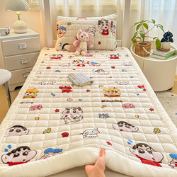 Milk Velvet Mattress Pad for Dormitory Students, Single 90X190, College Student Mattress, Thickened Pad, Warm Bed Pad