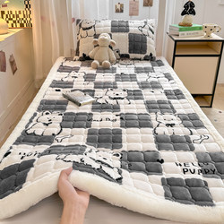 Student Dormitory Mattress Milk Velvet Soft Pad Home Single-Person Winter Fleece Thickened Coral Fleece Bed Cover Mattress Pad
