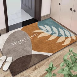 Entrance Door Mat, Household Door Mat, Simple and Stain-Resistant, Large Door Mat, Living Room Entrance Carpet, Light Luxury Door Mat