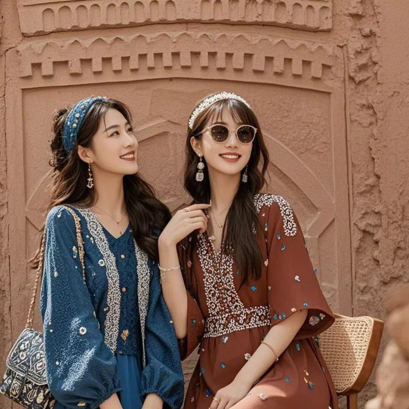 含机票|新疆南疆喀什塔县5天4晚6人小团无人机航拍喀什古城旅拍